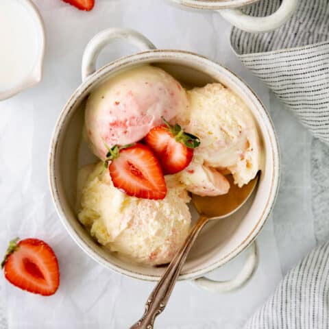 Crème Fraîche Strawberry Ice Cream