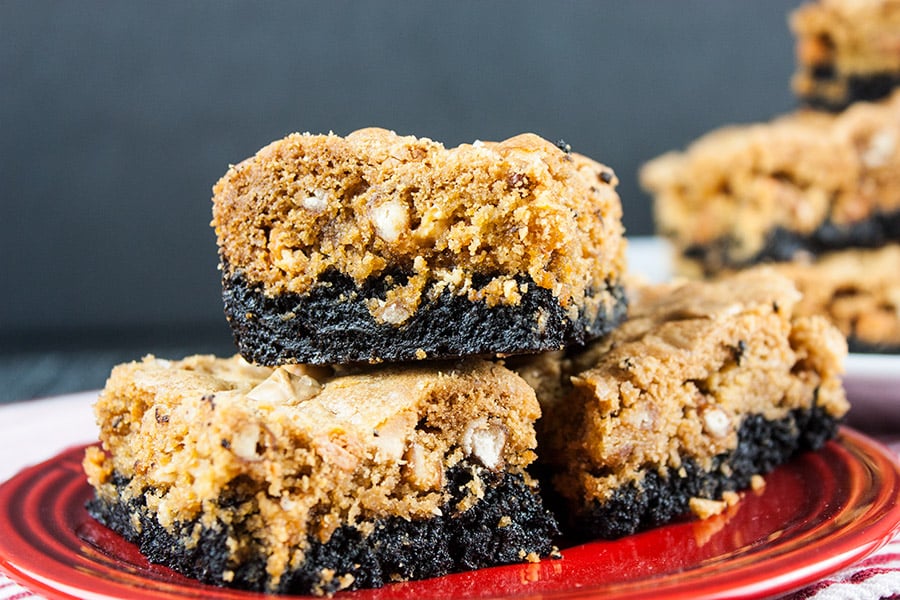 Salted Butterscotch Pretzel Brookies Recipe