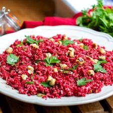 Cauliflower 'Couscous' with Beets & Hazelnuts