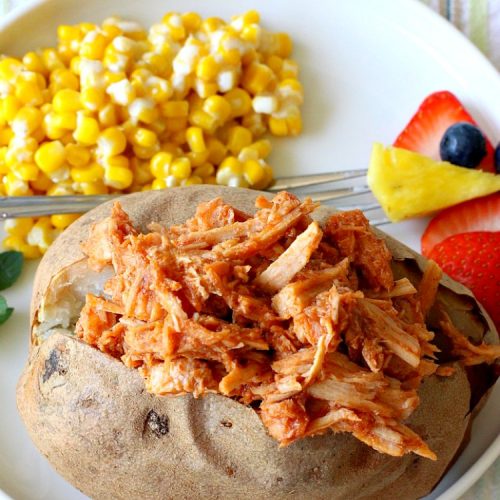 BBQ Pork Stuffed Potatoes