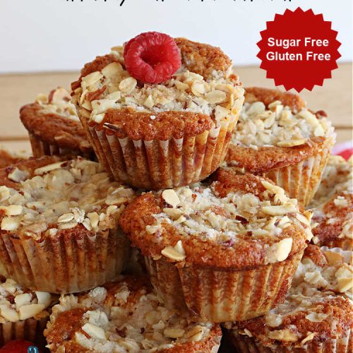 Raspberry Almond Crunch Muffins
