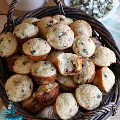 Mint Chocolate Fudge Muffins