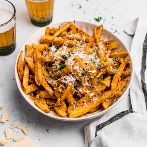 Crispy Garlic Parmesan Fries Recipe (Double Fried)