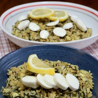 Warm Orzo Lemon Salad