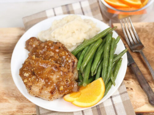 Orange Garlic Pork Chops