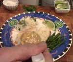 Broiled Tilapia Coconut Curry Sauce