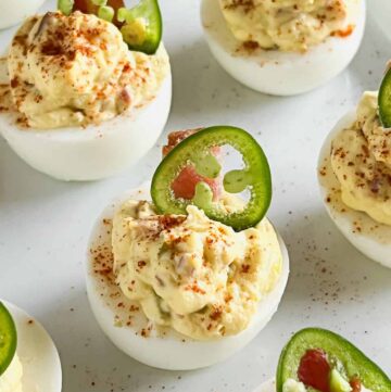 Bacon Jalapeño Deviled Eggs