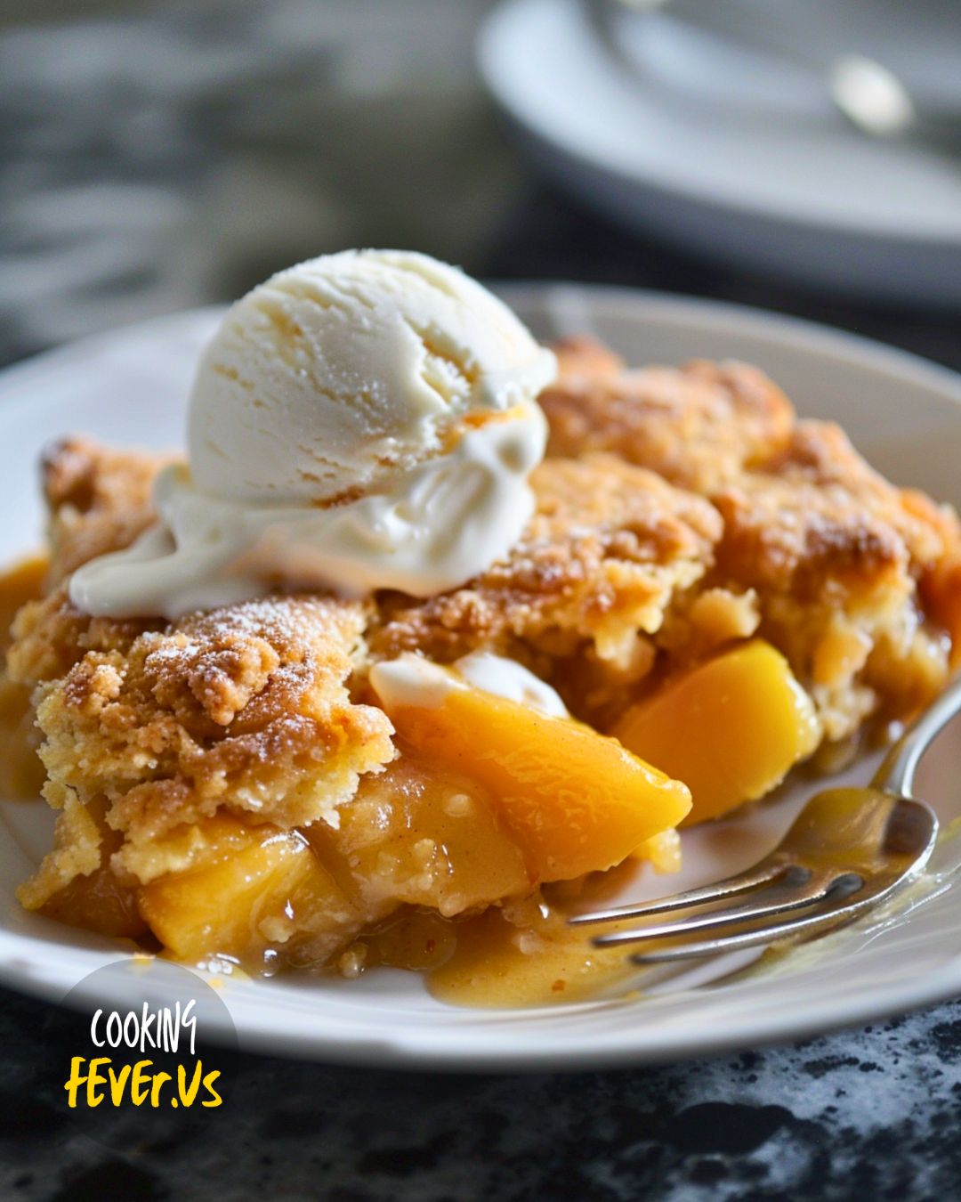 Healthy Peach Cobbler