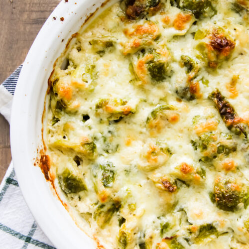 Creamy Brussels Sprouts Bake