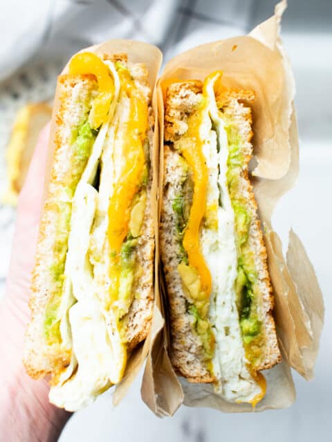 Avocado, Egg, & Cheddar Breakfast Sandwich