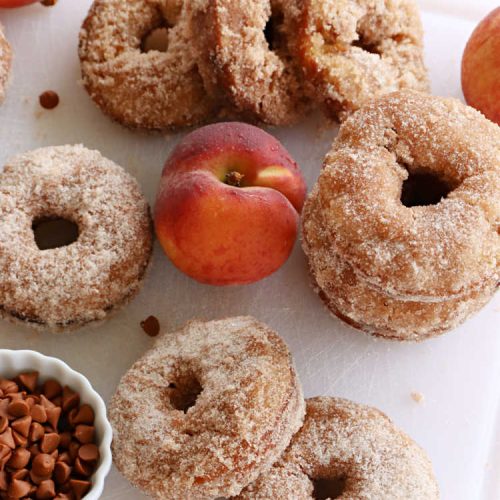 Peach Cinnamon Donuts