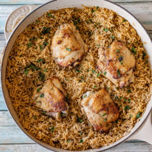 One Pot Peri Peri Chicken and Rice