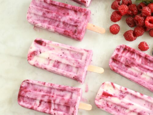 Berry Swirl Yogurt Pops