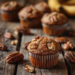 Nutty Banana Bread Muffins