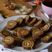 Almond Flour-Carob Pinwheel Cookies