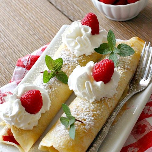 Raspberry Breakfast Crêpes
