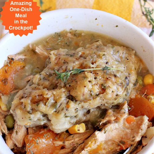 Chicken Stew with Sweet Potatoes and Dumplings