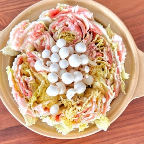 Mille-Feuille Nabe Hot Pot (Napa Cabbage and Pork Belly)