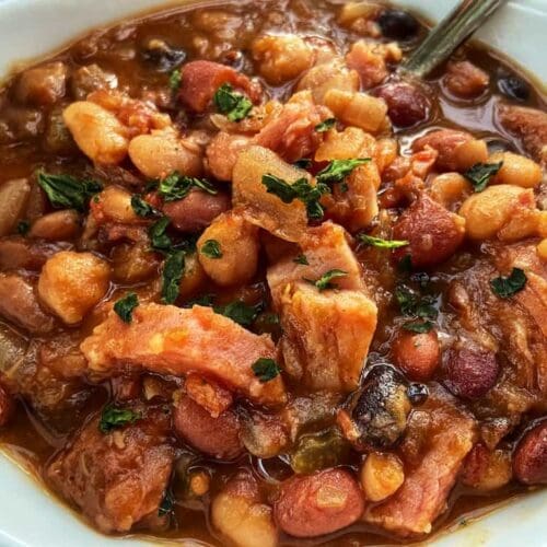 Slow Cooker 15 Bean Soup and Ham