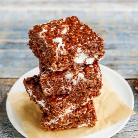 Extra-Marshmallow Chocolate Peanut Butter Rice Krispies Bars
