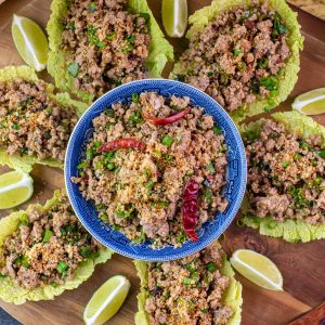 Pork Larb Lettuce Cups
