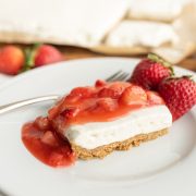 No Bake Strawberry Cheesecake