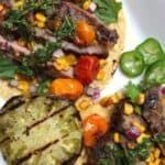 Grilled Flank Steak Tacos with Cilantro Chimichurri