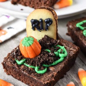 Spooky Graveyard Brownies