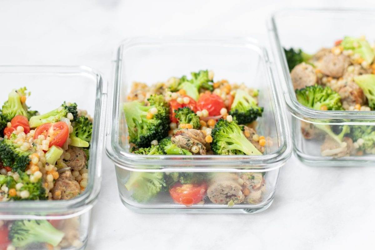 Broccoli Sausage Couscous One Pot Meal