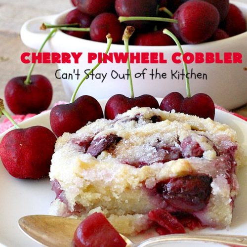 Cherry Pinwheel Cobbler