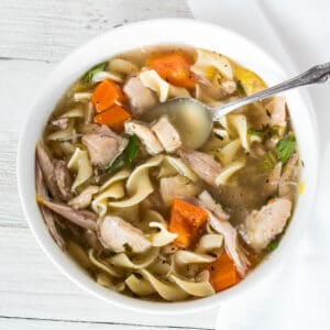 Leftover Turkey Noodle Soup