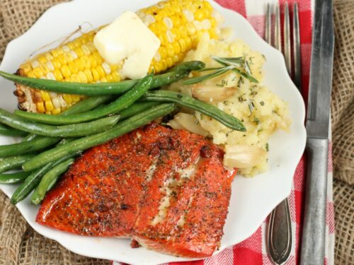 Maple Bacon Grilled Wild Salmon