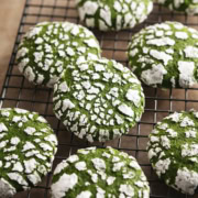 Matcha Crinkle Cookies