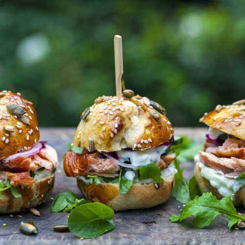 Salmon Sliders