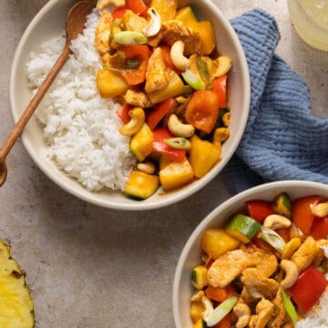 Pineapple Chicken Rice Bowls