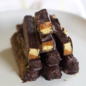 Copycat, Healthy, Vegan, Gluten-Free Twix Bars