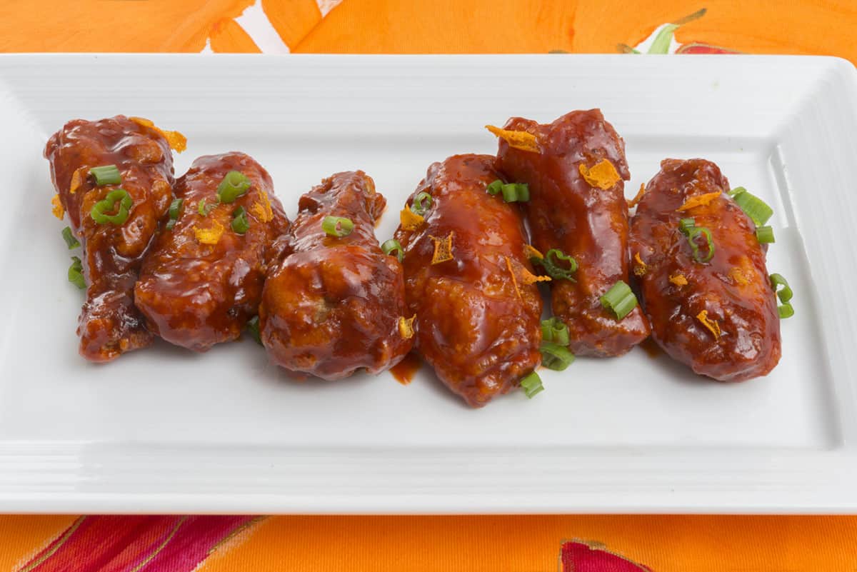 Red Chile Glazed Chicken Wings