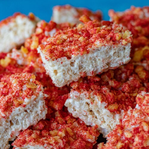 Flamin’ Hot Rice Krispie Treats