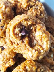 Oatmeal Pumpkin Spice Brown Butter Pudding Cookies