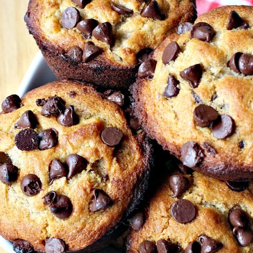 Gluten Free Banana Chocolate Chip Muffins