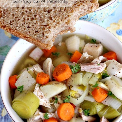 Crockpot Cock-a-Leekie Soup