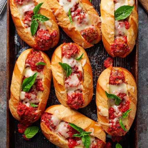 Easy Italian Meatball Sub Sandwiches