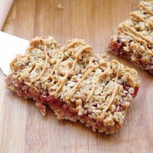 Peanut Butter and Jelly Granola Bars