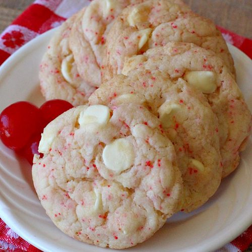 Cherry White Chocolate Cookies
