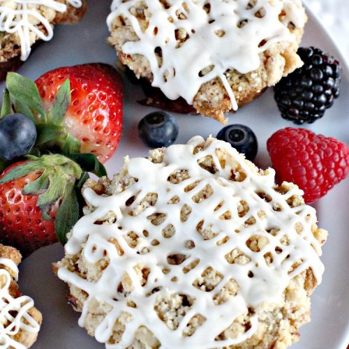 Gluten Free Mixed Berry Streusel Muffins
