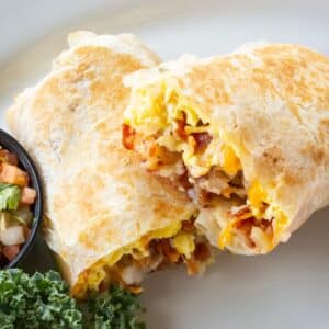 Breakfast Burrito Finished in the Air Fryer