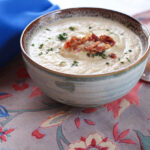 Celery Root Soup with Horseradish & Bacon