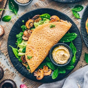 Vegan Lentil Pancakes (Tortillas, Wraps)