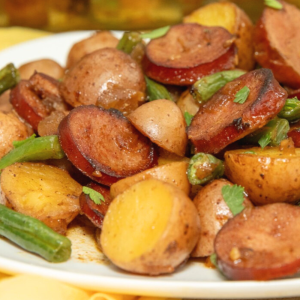 Sausage Green Bean Potato Casserole