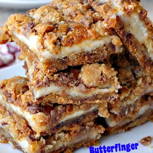 Butterfinger Cheesecake Brownies
